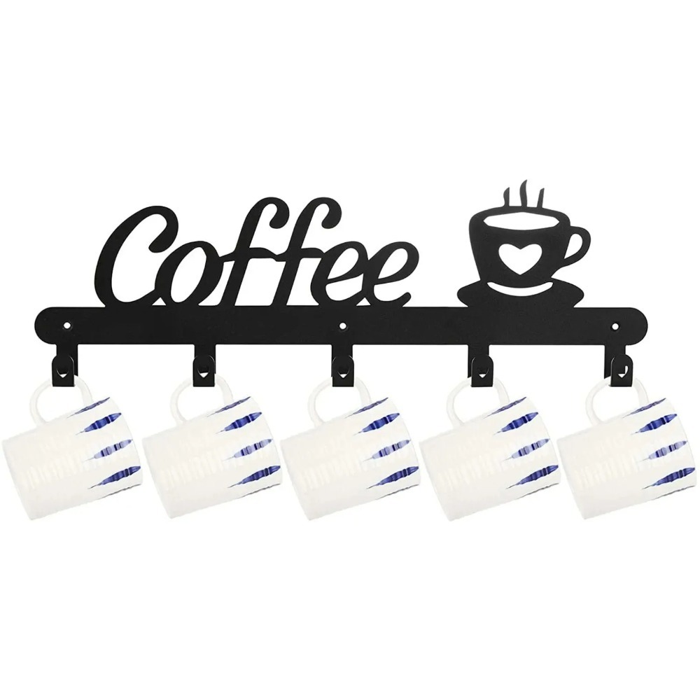 Coffee Tea Holder - Support mural en métal pour tasses