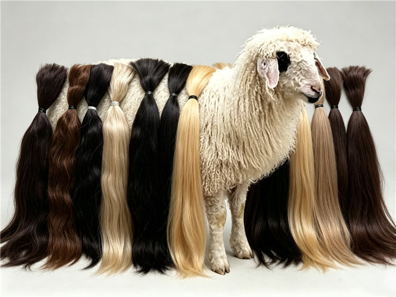 Coffee Tea Difference - Perruques de cheveux en mohair pur