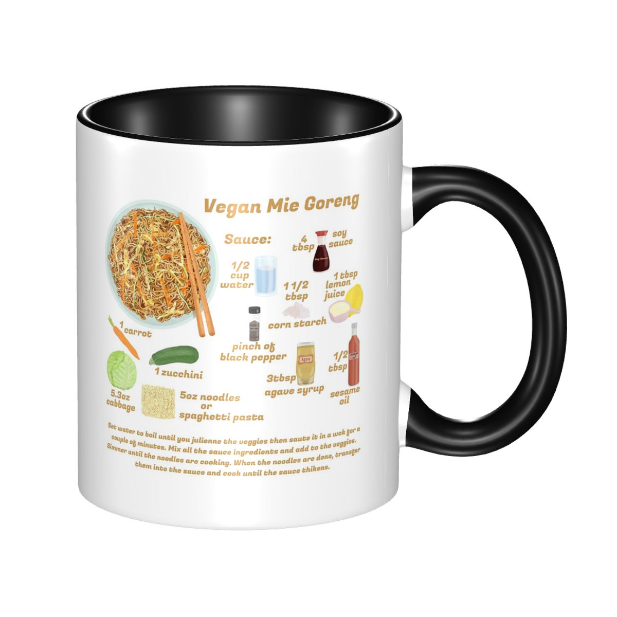 Coffee Tea Recipe - Tasse à café en céramique amusante,