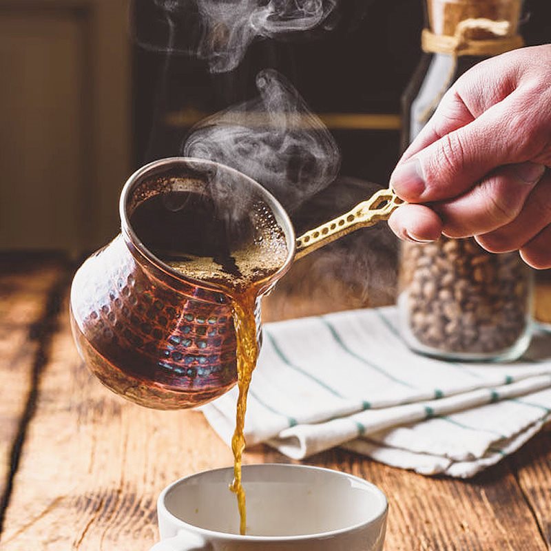T And Tea Coffee - Cafetière Türkiye, articles fins en cuivre