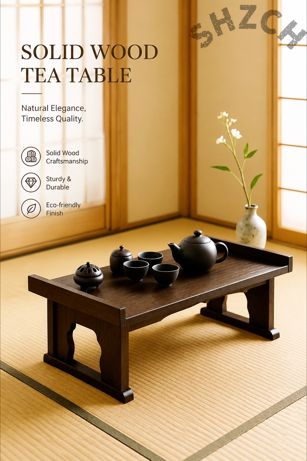 Coffee Or Tea Please - Table à thé pliable en bois