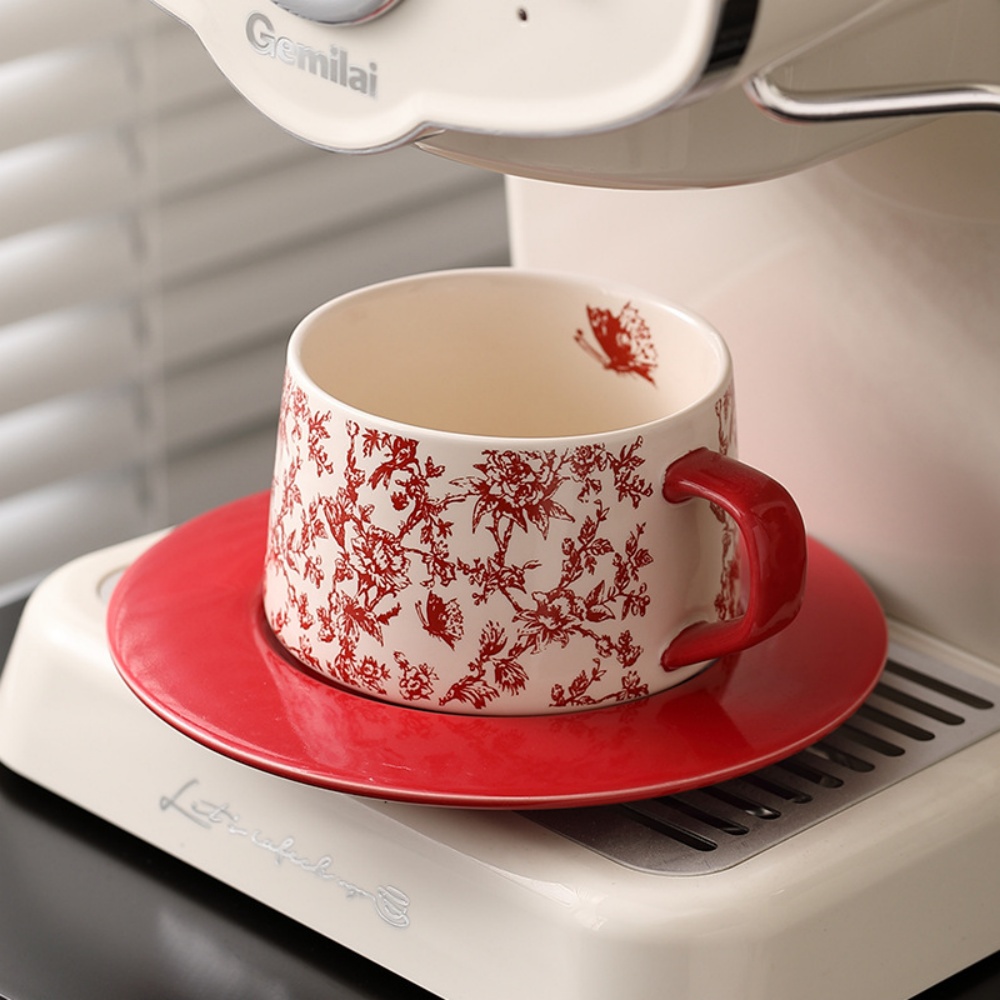 Espresso Cup Saucer - Tasse à café à motif de