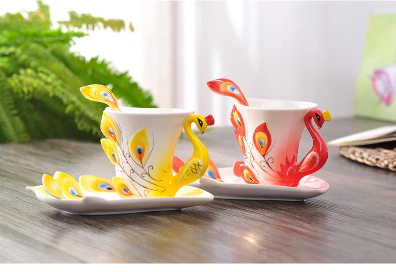 Tasse à café paon en céramique - Coffee Tea Difference avis et prix