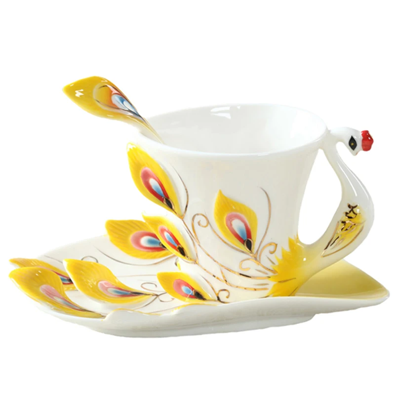 Tasse à café paon en céramique - Coffee Tea Difference avis et prix