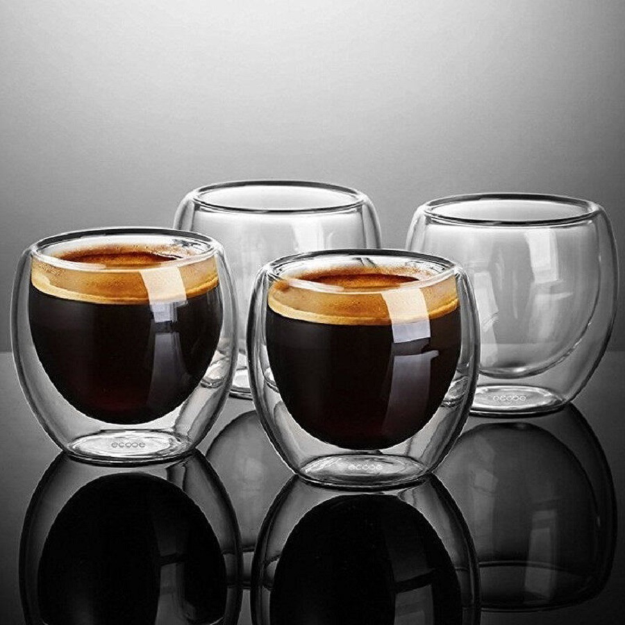 Tasses à café en verre à doubl - Coffee Tea And Sugar Set avis et prix