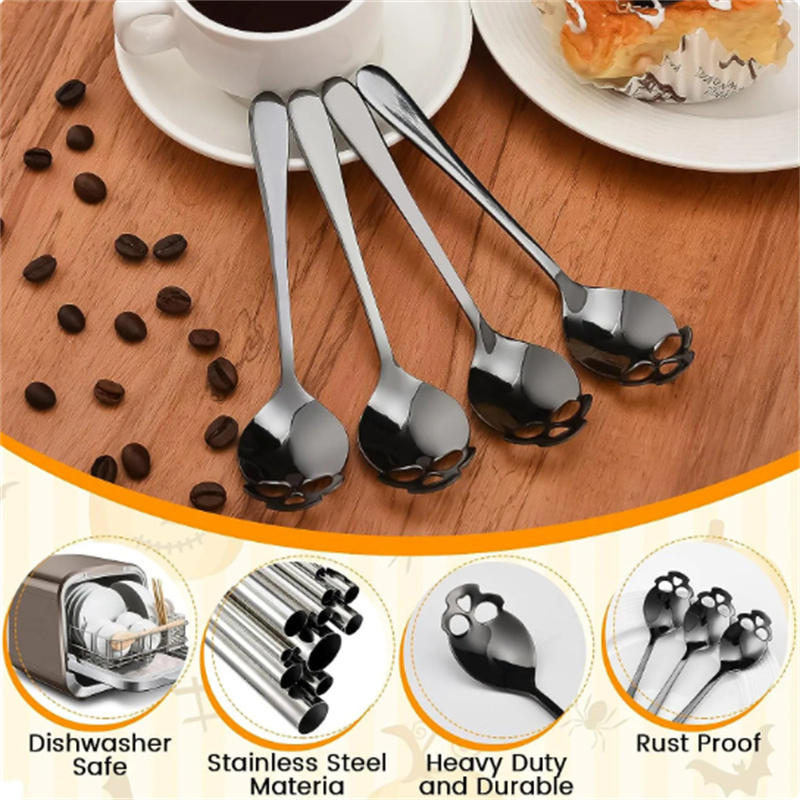 Cuillère à café créative en fo - Coffee Tea And Sugar Set avis et prix