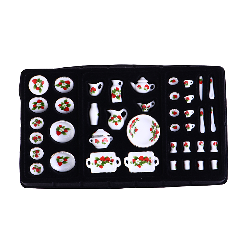 Miniature Butter House Flower  - Coffee Tea And Sugar Set avis et prix