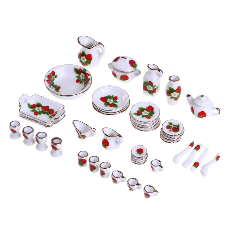 Miniature Butter House Flower  - Coffee Tea And Sugar Set avis et prix