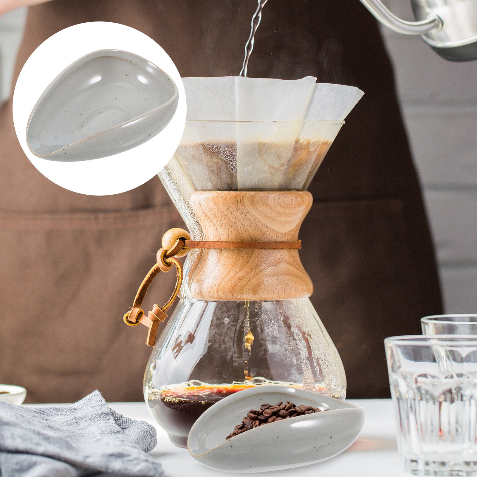 Plateau en céramique pour grai - Coffee Tea Beans avis et prix
