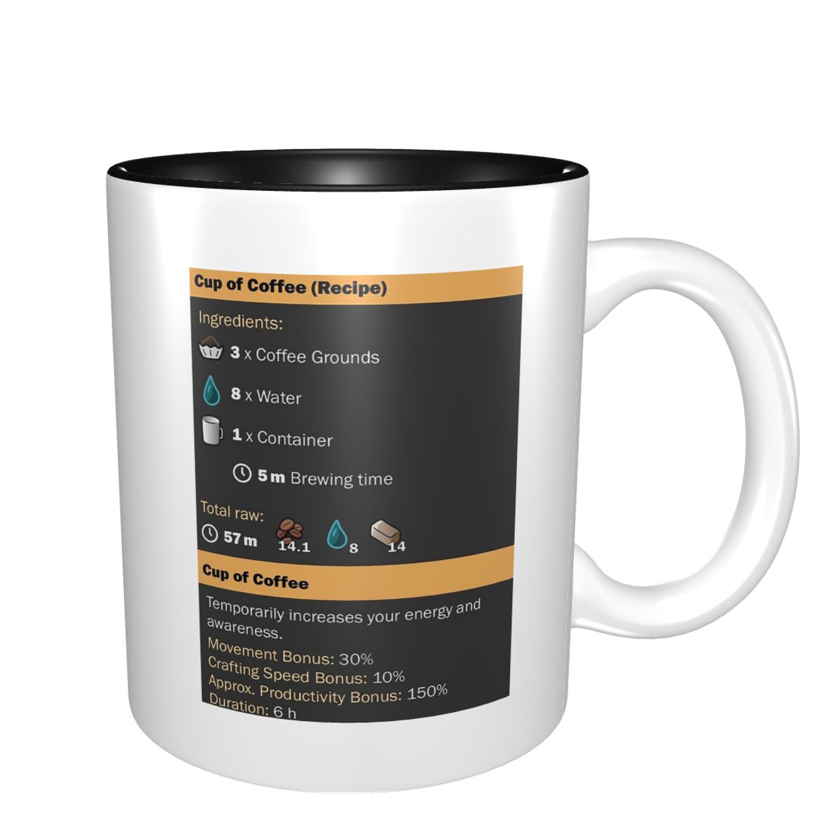 Tasse à café (recette) en céra - Coffee Tea Recipe avis et prix