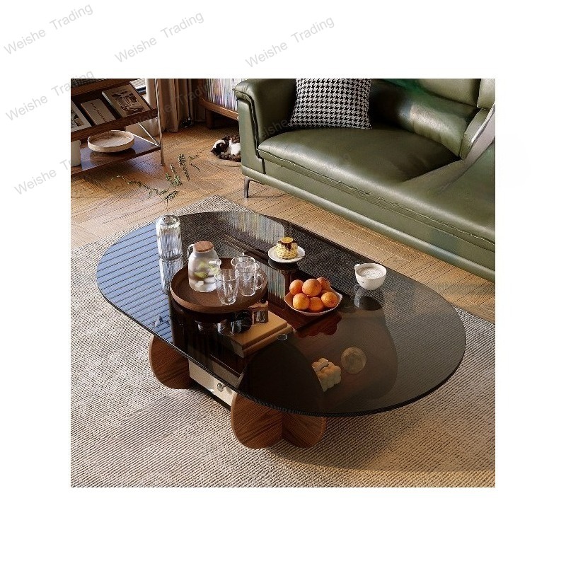Petite table basse ovale en bo - Young Tea Coffee avis et prix