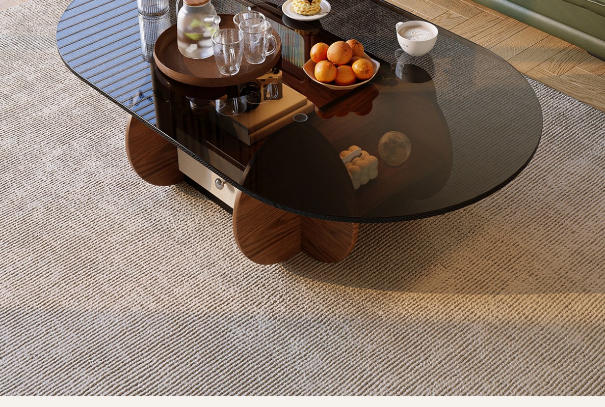 Petite table basse ovale en bo - Young Tea Coffee avis et prix