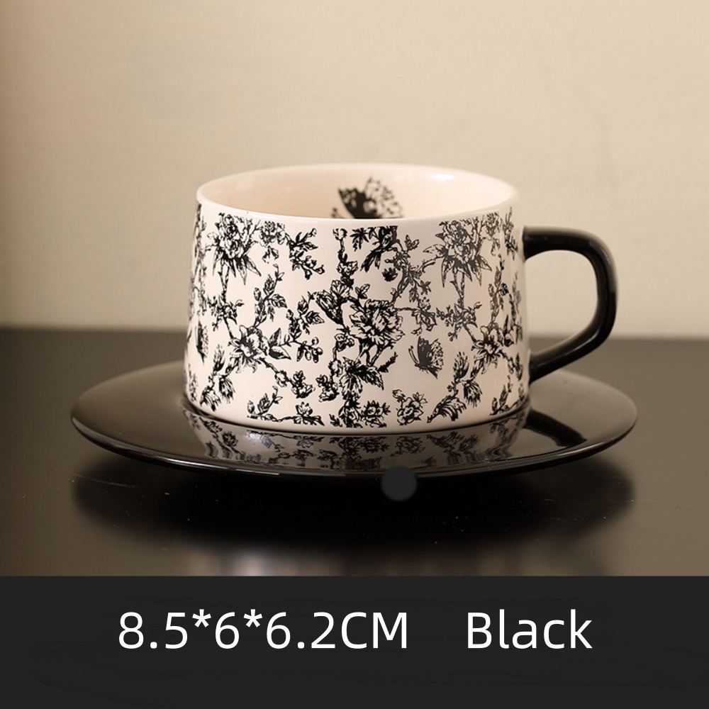 Tasse à café à motif de fleurs - Espresso Cup Saucer avis et prix