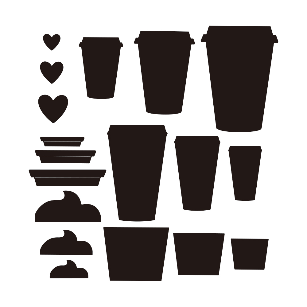 Ensemble de matrices de découp - Coffee Tea Difference avis et prix