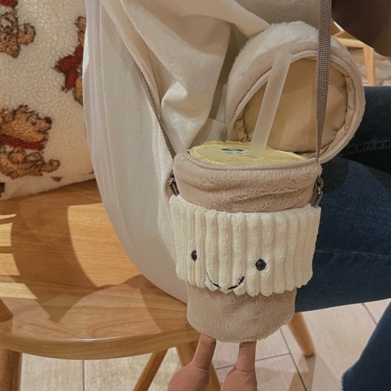 Sac à bandoulière en peluche m - Coffee Tea Holders avis et prix