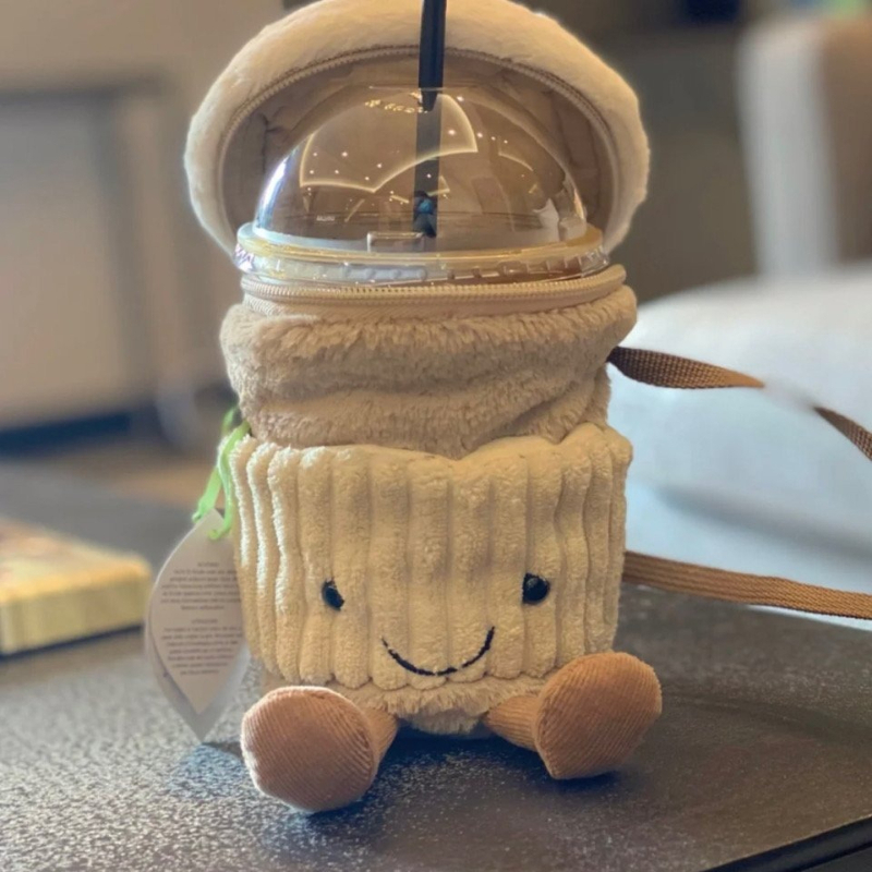 Sac à bandoulière en peluche m - Coffee Tea Holders avis et prix
